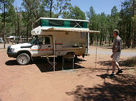 Unser Camper in Wilpena