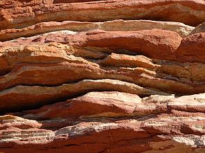 Geschichteter Sandstein