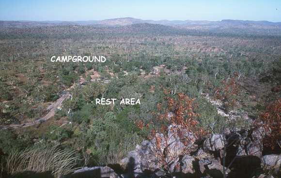 Schöne Aussicht nach Anstrengung