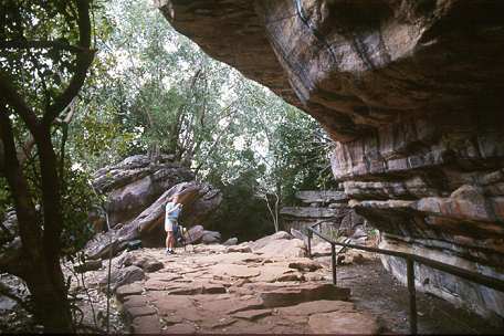 Galerie mit Felszeichnungen