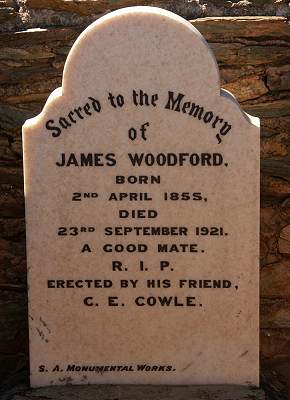 Grabstein in Crossroads