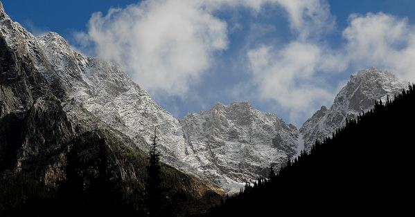 Berge im Glacier National Park