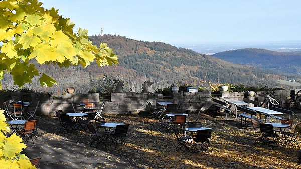 Terrasse im Herbst