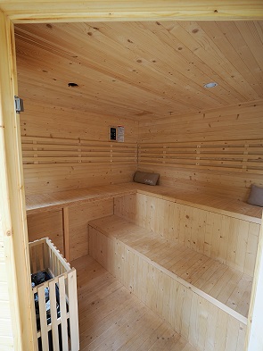 In der Sauna