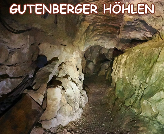 Blick durchs Gitter Gussmannshöhle