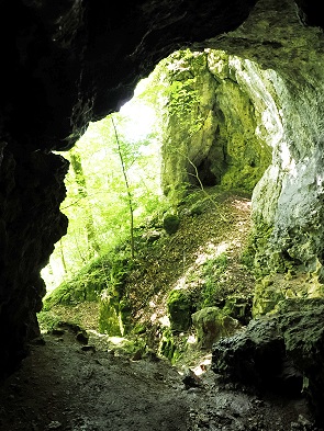 Blick aus der Höhle