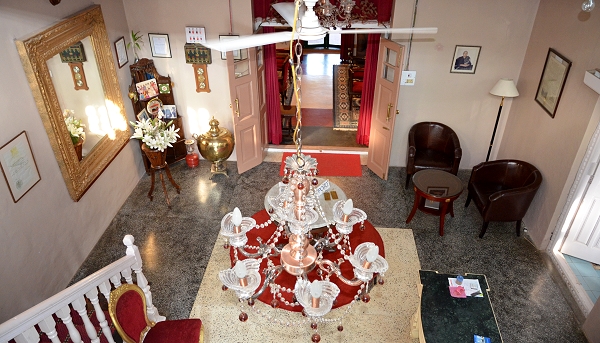 Blick auf die Rezeption