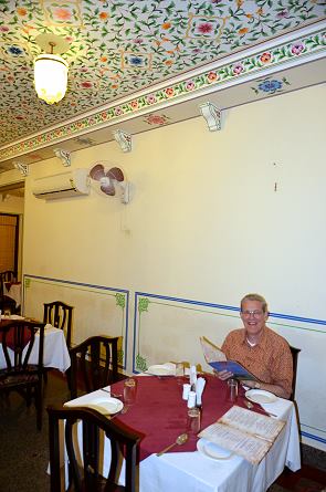 Michael im Restaurant