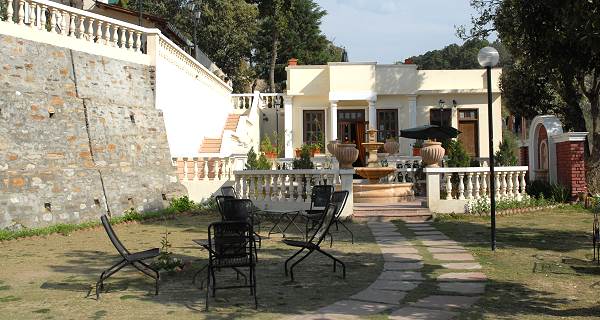 Garten und Restaurant