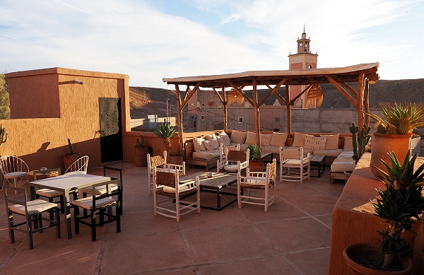 Terrasse und Minarett