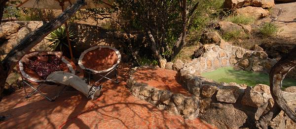 Entspannung auf Privatterrasse