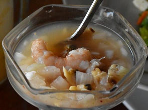 Ceviche mit Meeresfrüchten