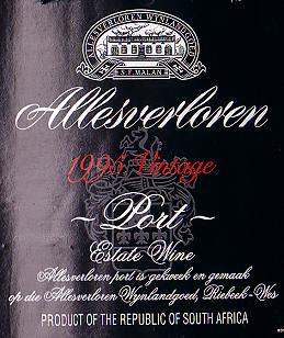 Allesverloren Portwein