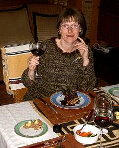 Lecker Wein und Essen