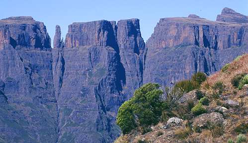 Tolle Aussicht auf Eastern Buttress, Devil's Tooth und Inner Tower
