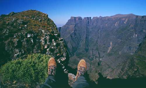 Die Füße baumeln lassen...