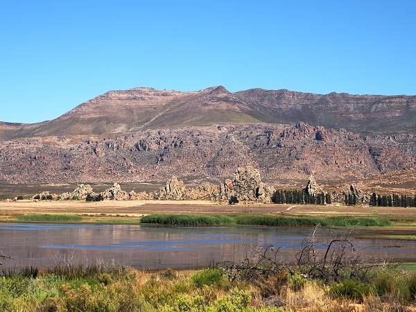 Blick auf die Swartruggend Felsen