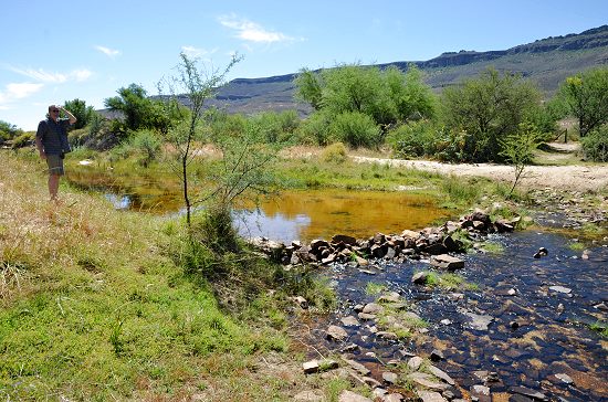 Michael am Biedouw River